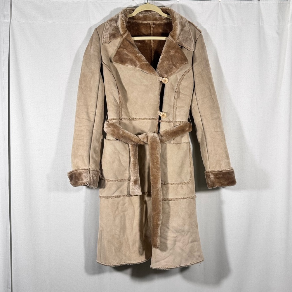 Vintage Inspired Faux Fur Shearling Coat